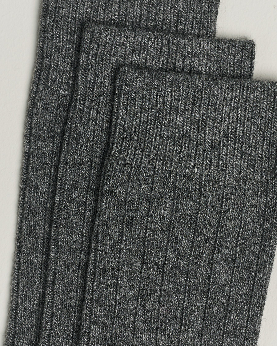 Heren |  | Amanda Christensen | 3-Pack Supreme Wool/Cashmere Sock Grey Melange