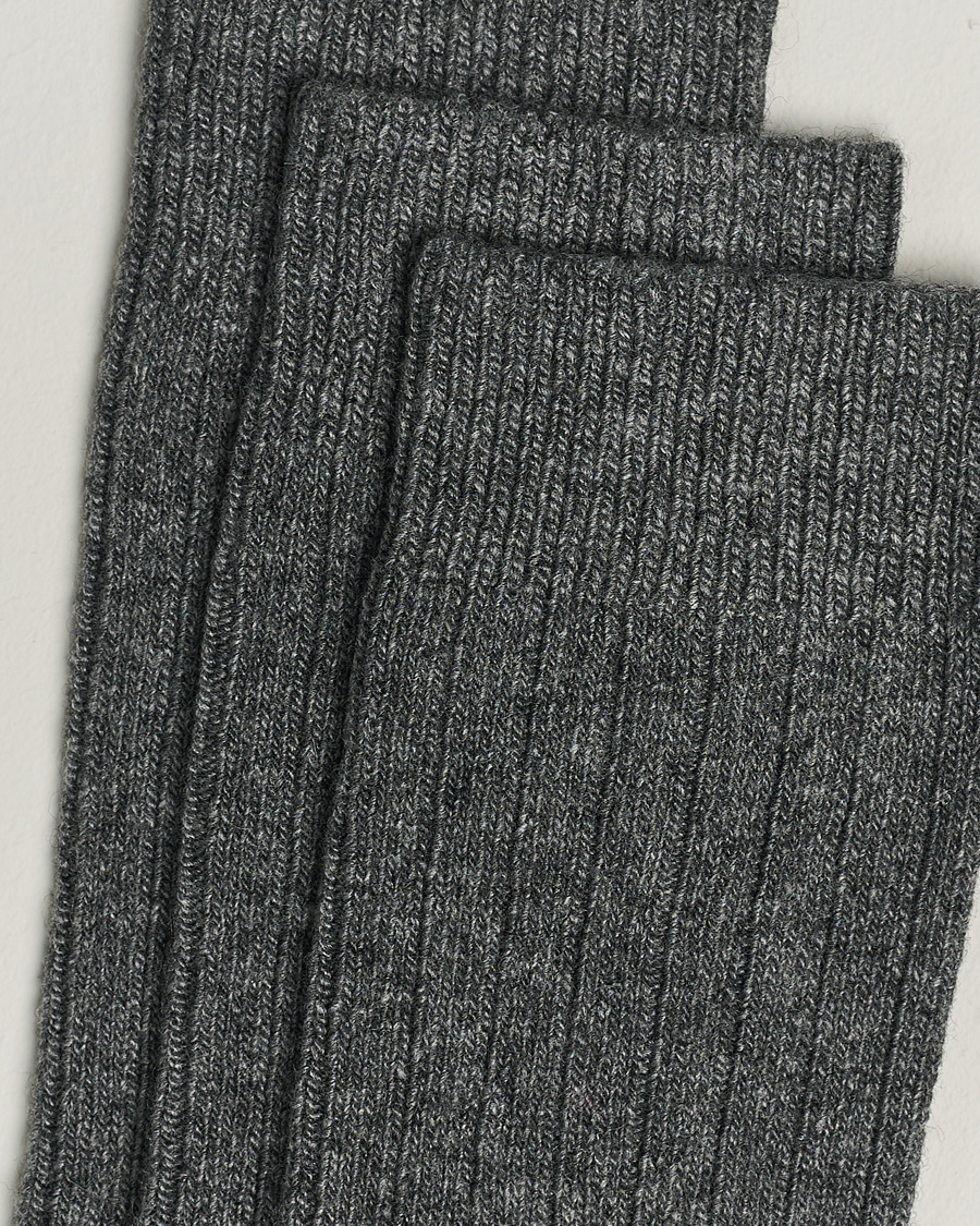 Heren | Business & Beyond | Amanda Christensen | 3-Pack Supreme Wool/Cashmere Sock Grey Melange