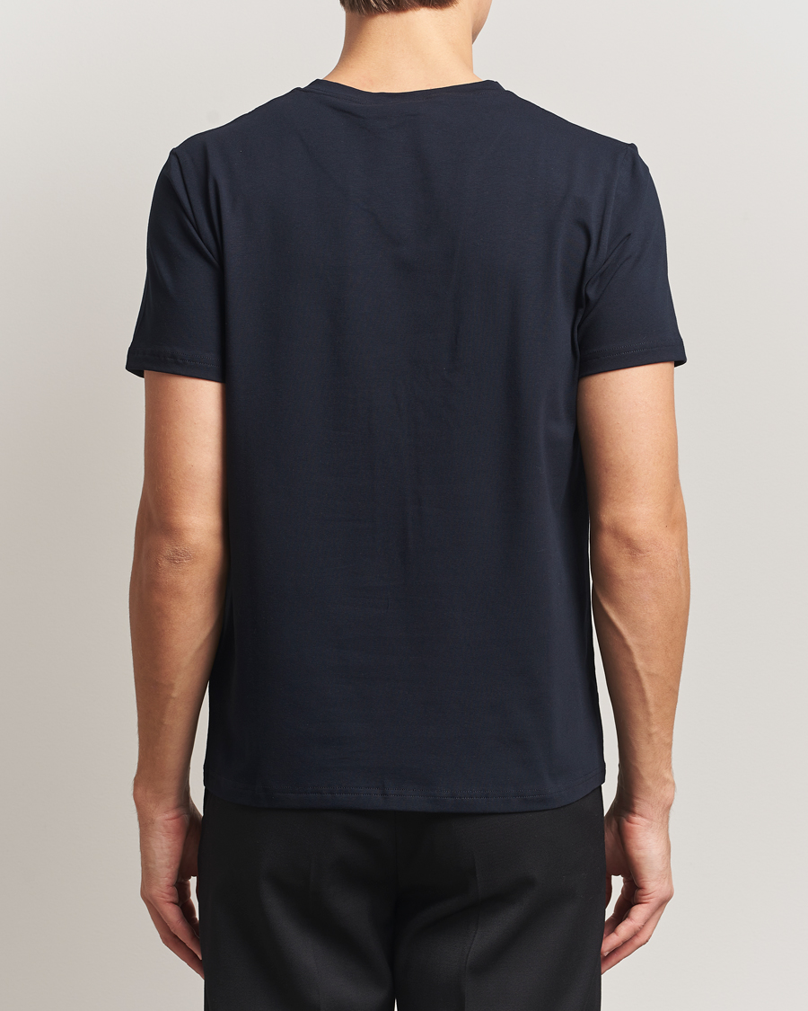 Heren | T-shirts | Filippa K | Organic Cotton V-Neck T-Shirt Navy