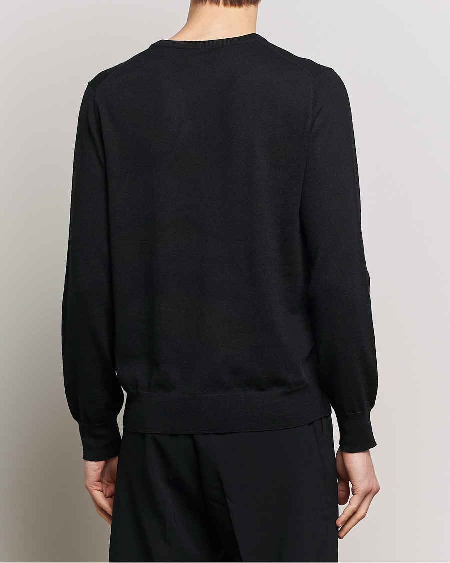Heren | Truien | Filippa K | Merino Round Neck Sweater Black