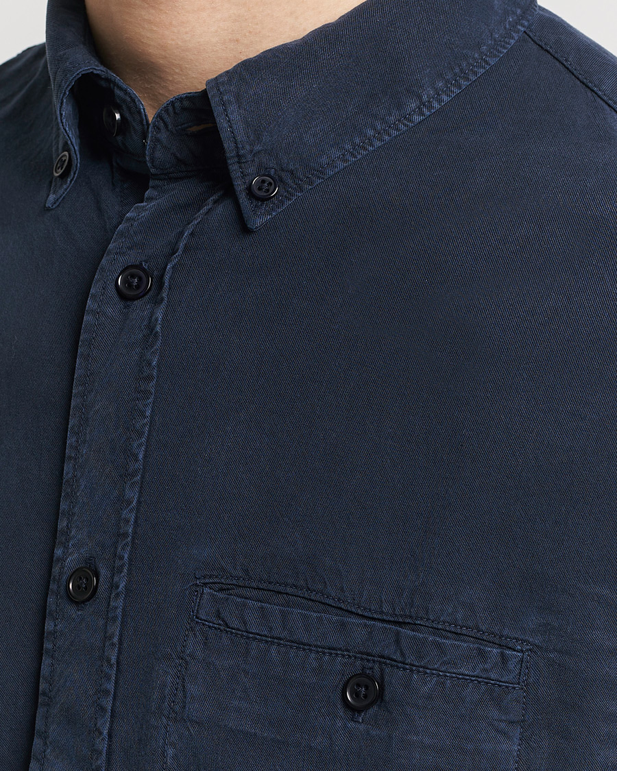 Heren | Overhemden | Filippa K | Zachary Lyocell Shirt Navy