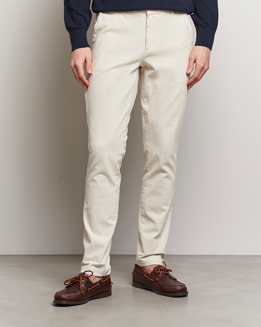 Heren | Chino's | BOSS BLACK | Kaito1 Cotton Chinos Open White