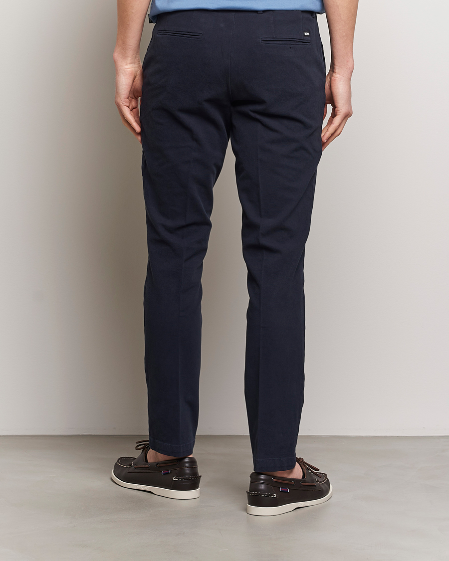 Heren | Broeken | BOSS BLACK | Kaito1 Cotton Chinos Dark Blue