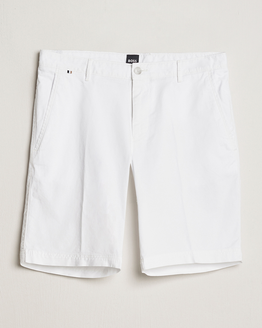 Heren | Korte broek | BOSS BLACK | Slice Cotton Shorts White