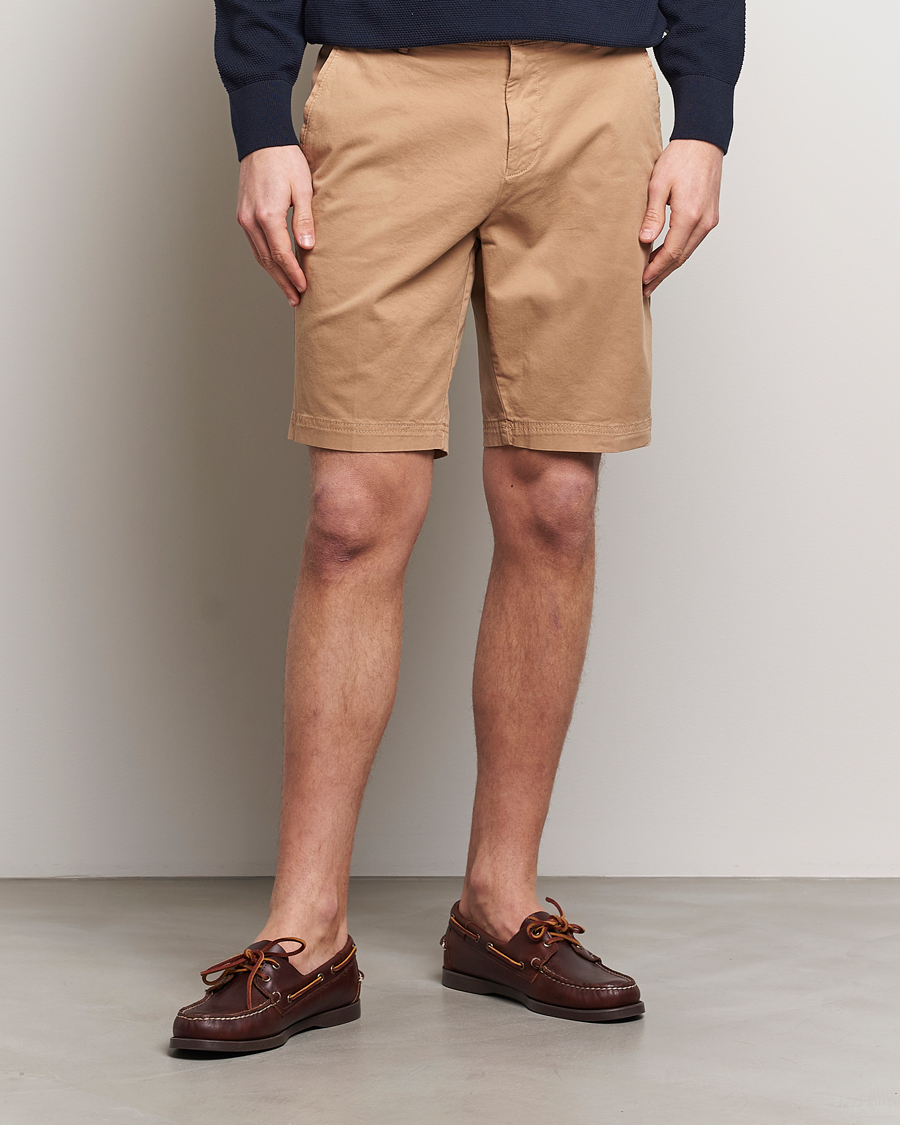 Heren | Chino-shorts | BOSS BLACK | Slice Cotton Shorts Medium Beige