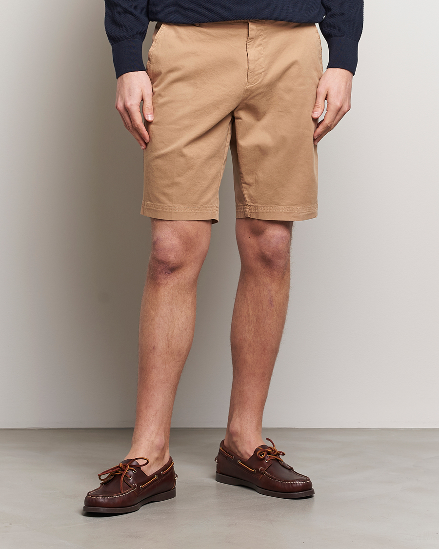 Heren | Nieuws | BOSS BLACK | Slice Cotton Shorts Medium Beige