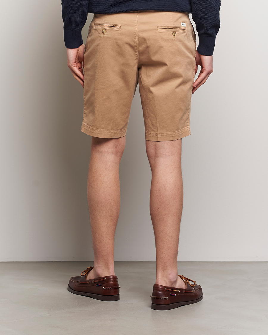 Heren | Korte broek | BOSS BLACK | Slice Cotton Shorts Medium Beige