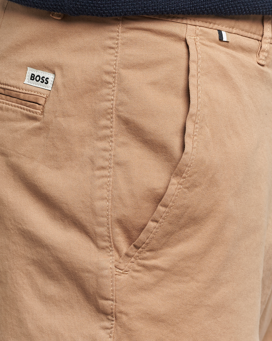 Heren | Korte broek | BOSS BLACK | Slice Cotton Shorts Medium Beige
