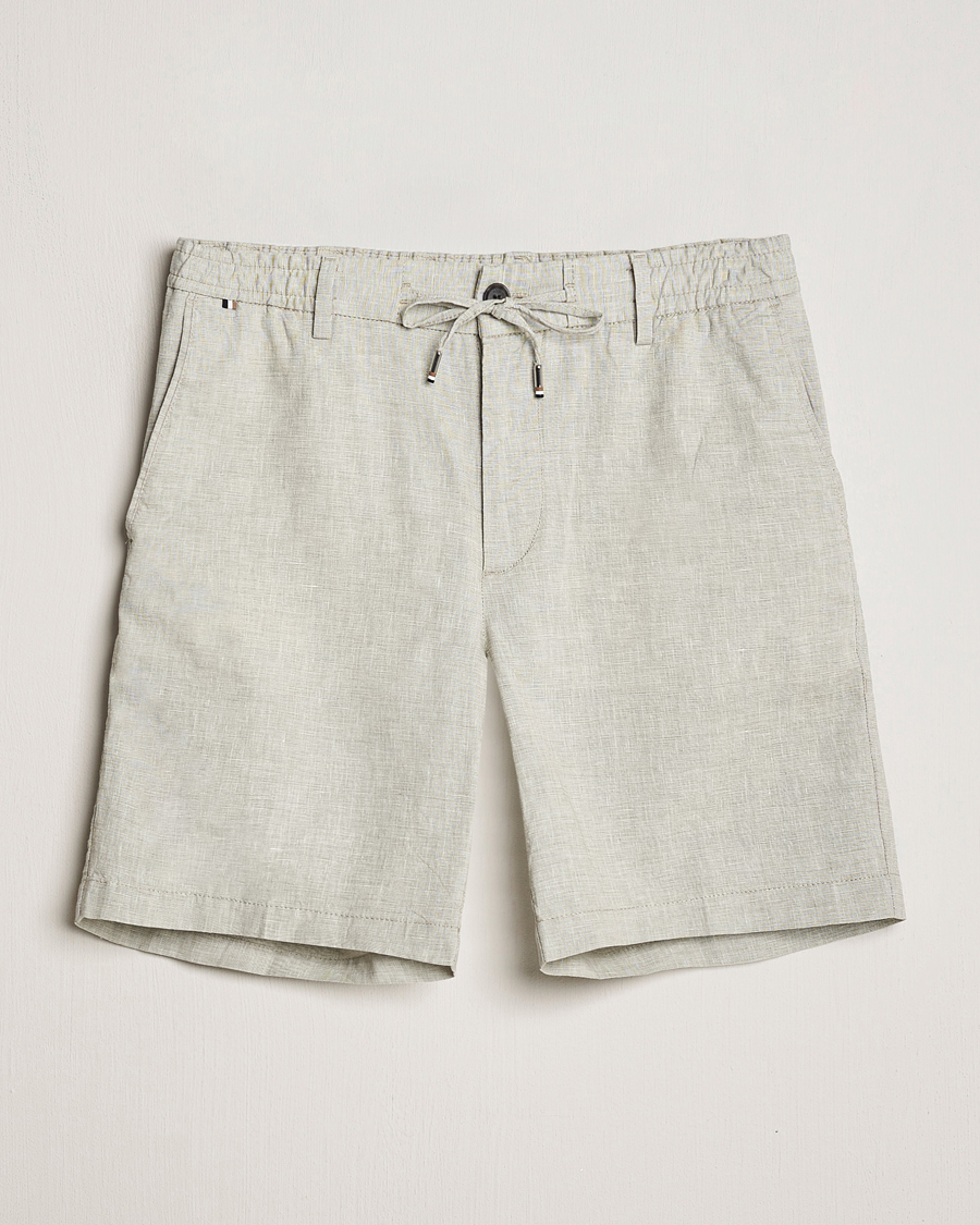 Heren | Korte broek | BOSS BLACK | Kane Drawstring Shorts Open Green