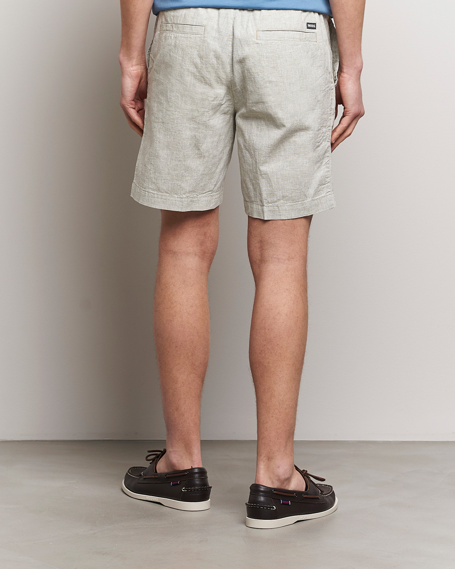 Heren | Korte broek | BOSS BLACK | Kane Drawstring Shorts Open Green