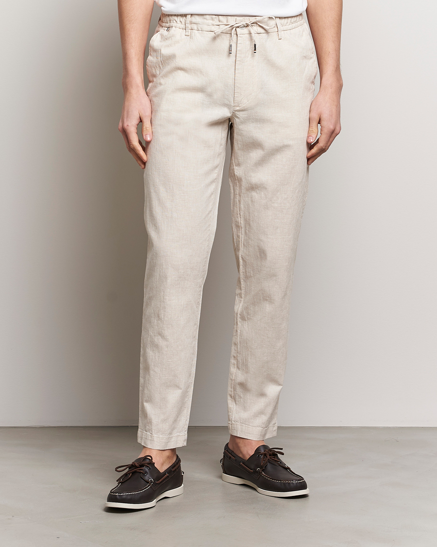 Heren | Broeken | BOSS BLACK | Kane Drawstring Pants Light Beige