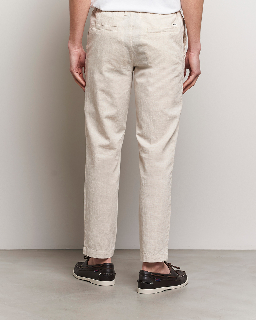 Heren | Broeken | BOSS BLACK | Kane Drawstring Pants Light Beige
