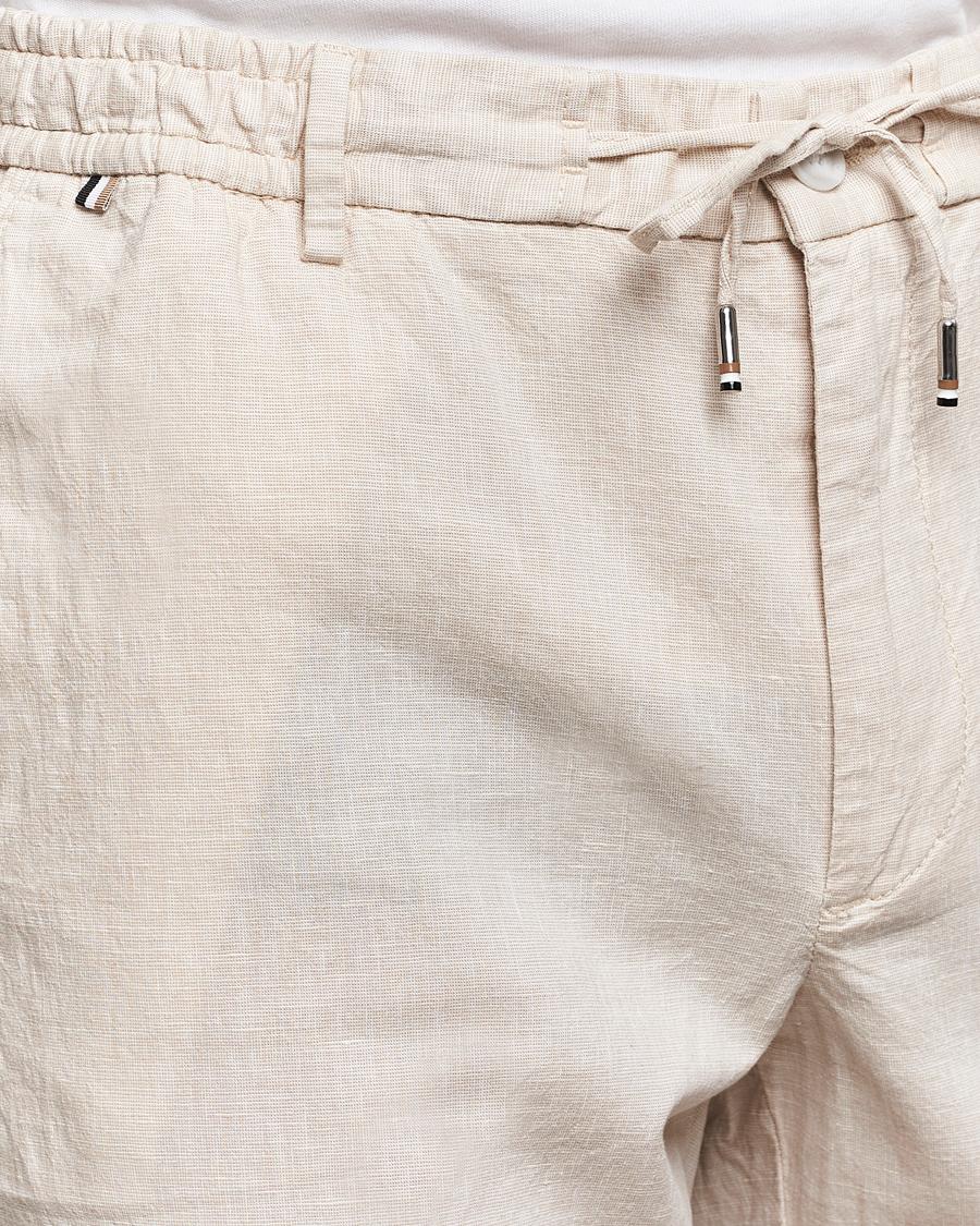 Heren | Broeken | BOSS BLACK | Kane Drawstring Pants Light Beige
