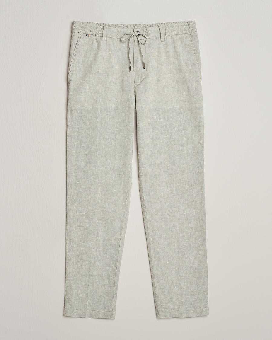 Heren | Broeken | BOSS BLACK | Kane Drawstring Pants Open Green