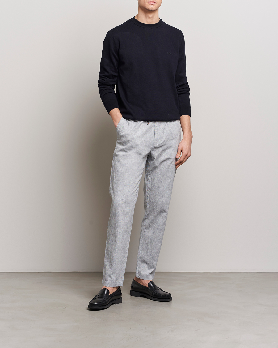 Heren | Broeken | BOSS BLACK | Kane Drawstring Pants Light Blue