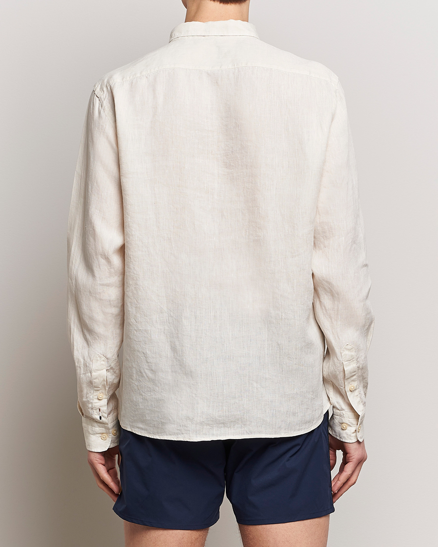 Heren | Overhemden | BOSS BLACK | Liam Linen Shirt Open White