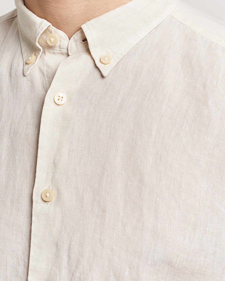 Heren | Overhemden | BOSS BLACK | Liam Linen Shirt Open White