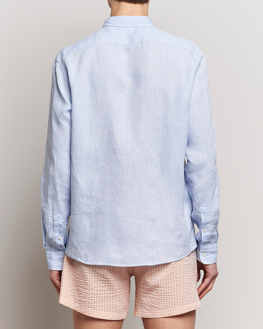 Heren | Overhemden | BOSS BLACK | Liam Linen Shirt Light Blue