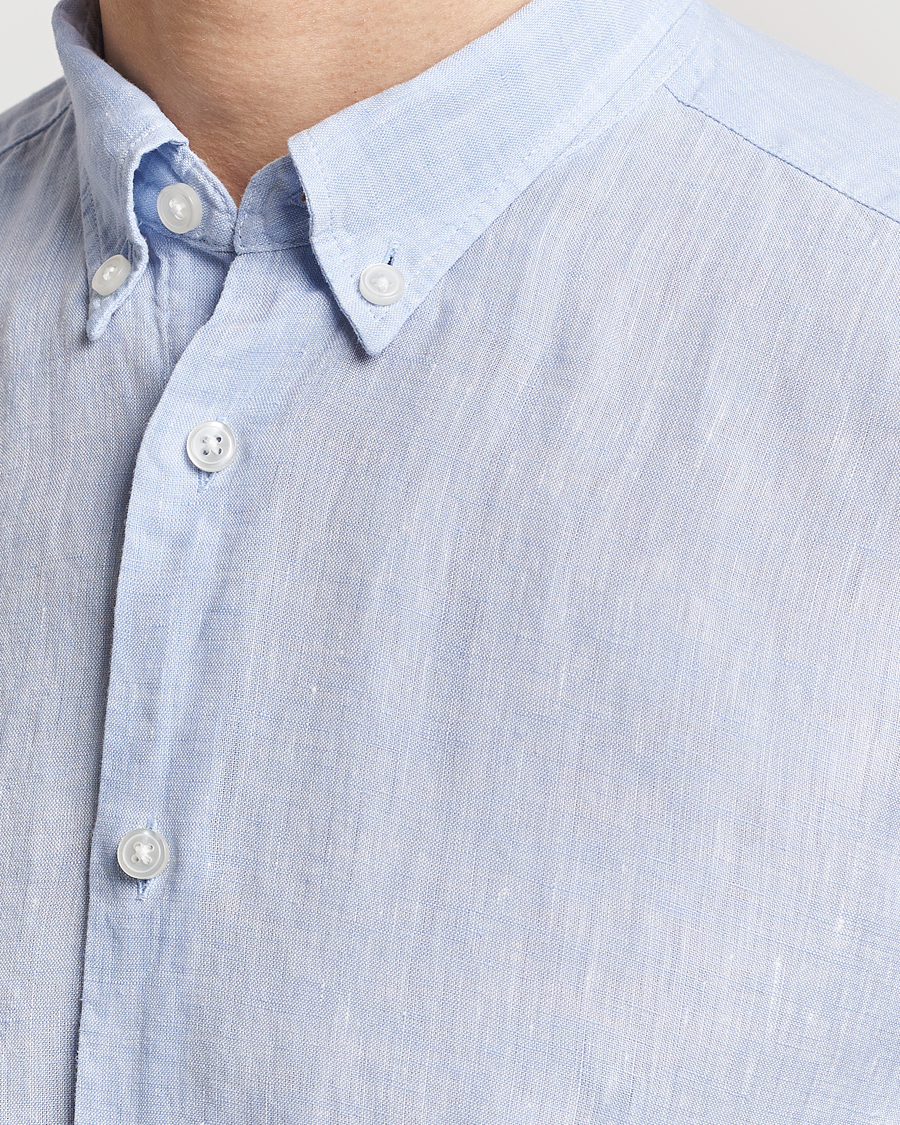 Heren | Overhemden | BOSS BLACK | Liam Linen Shirt Light Blue