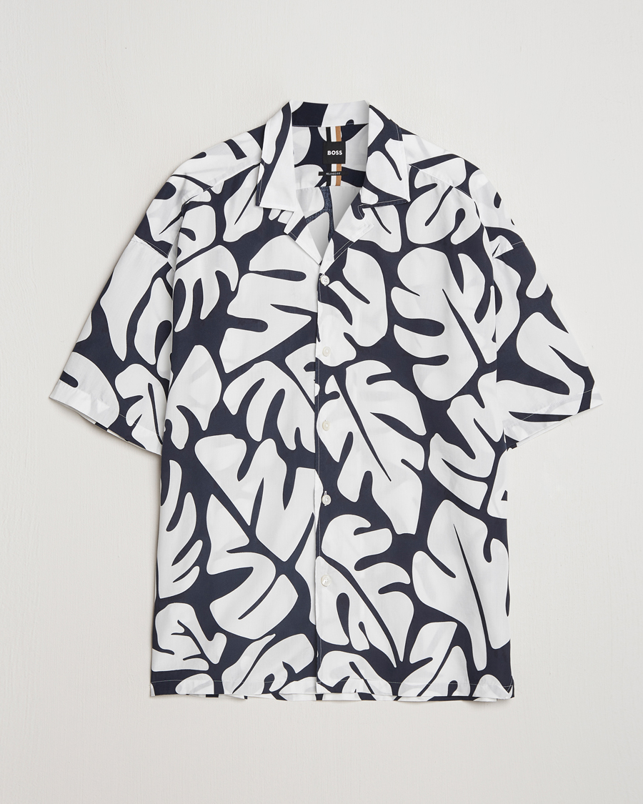 Heren | Overhemden | BOSS BLACK | Drew Short Sleeve Shirt Dark Blue