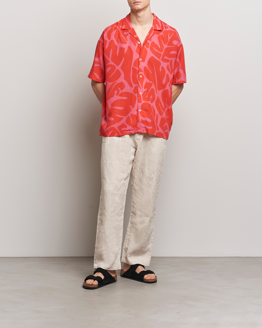 Heren | Overhemden | BOSS BLACK | Drew Short Sleeve Shirt Bright Red