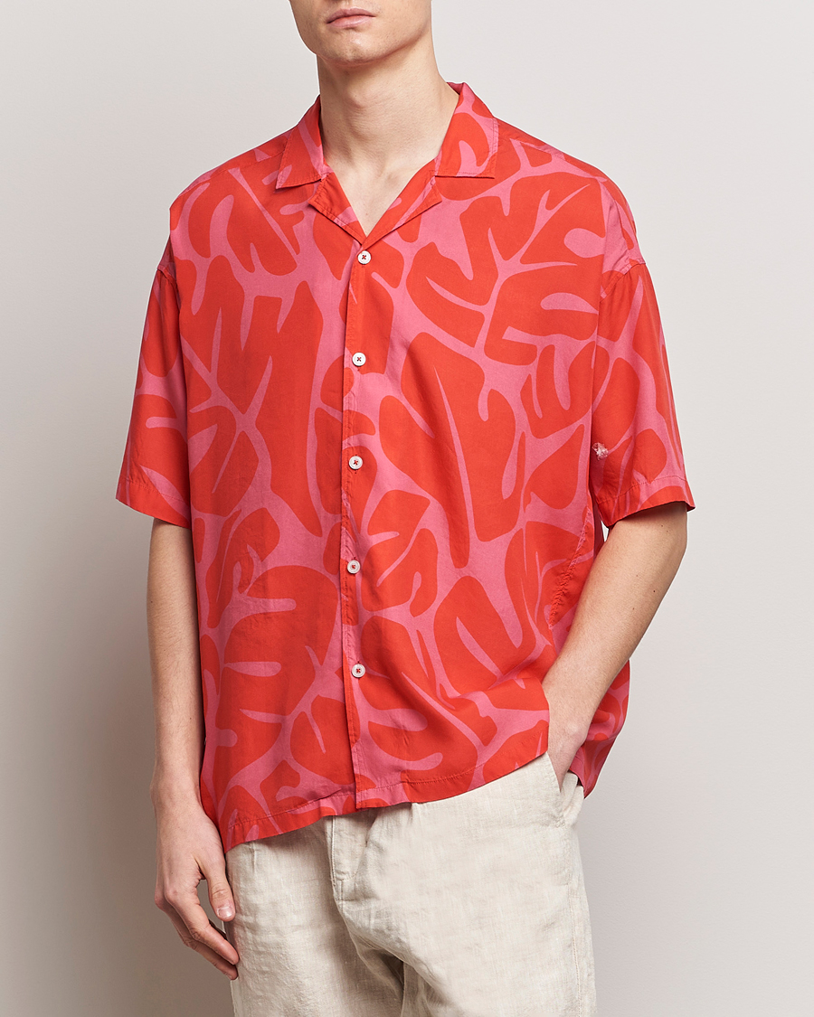 Heren | Afdelingen | BOSS BLACK | Drew Short Sleeve Shirt Bright Red