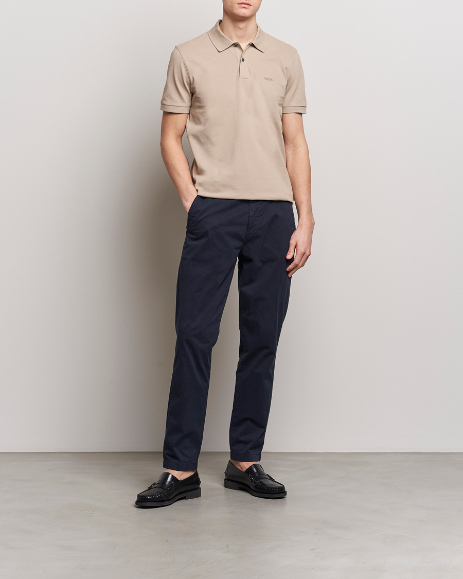 Heren | Polo's | BOSS BLACK | Pallas Polo Dark Beige