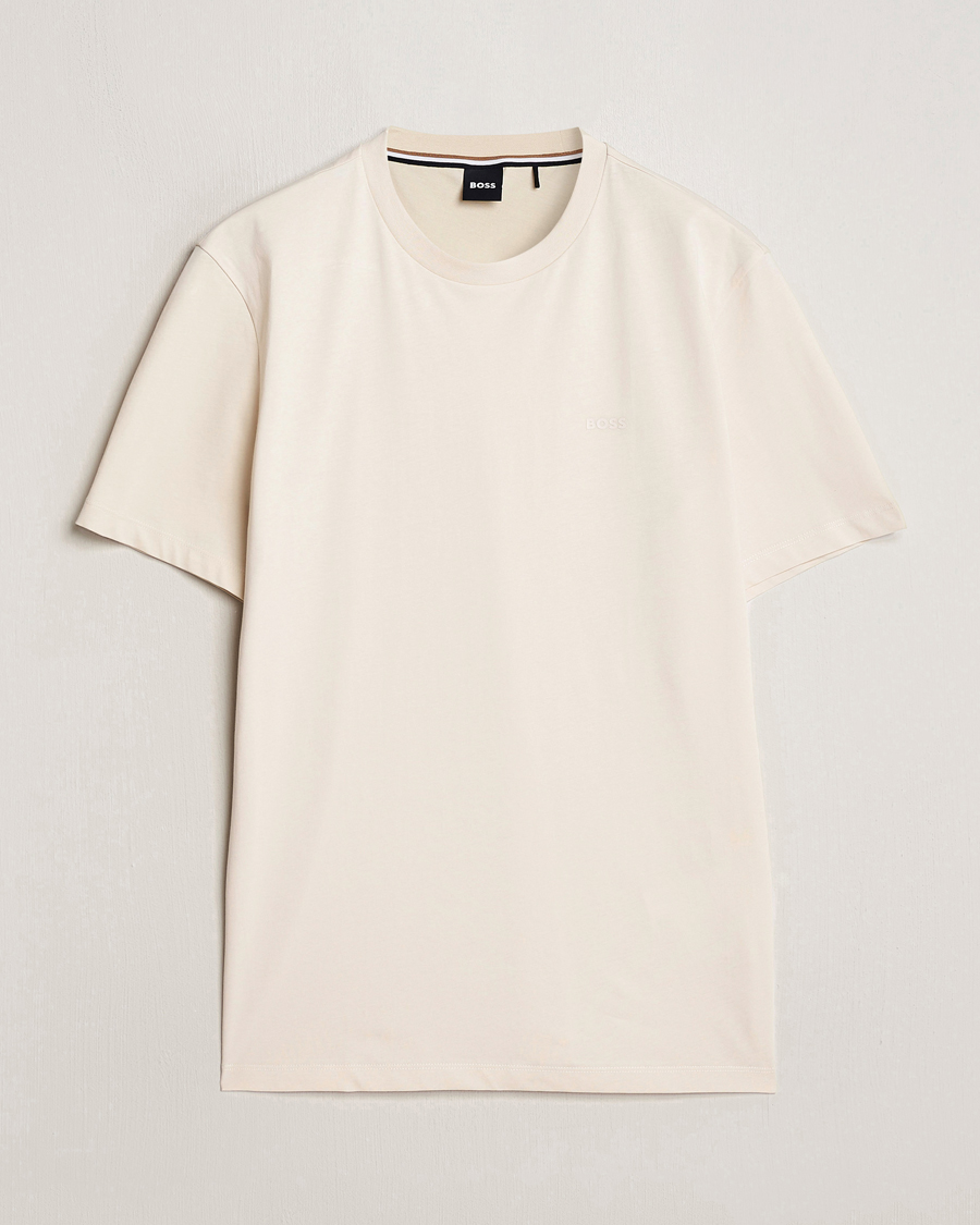 Heren | T-shirts | BOSS BLACK | Thompson Crew Neck T-Shirt Open White