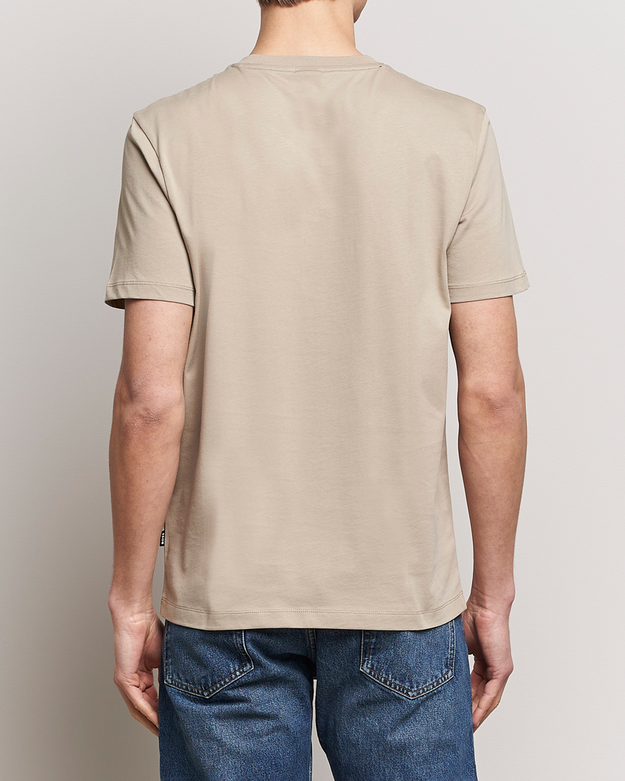 Heren | T-shirts | BOSS BLACK | Thompson Crew Neck T-Shirt Dark Beige