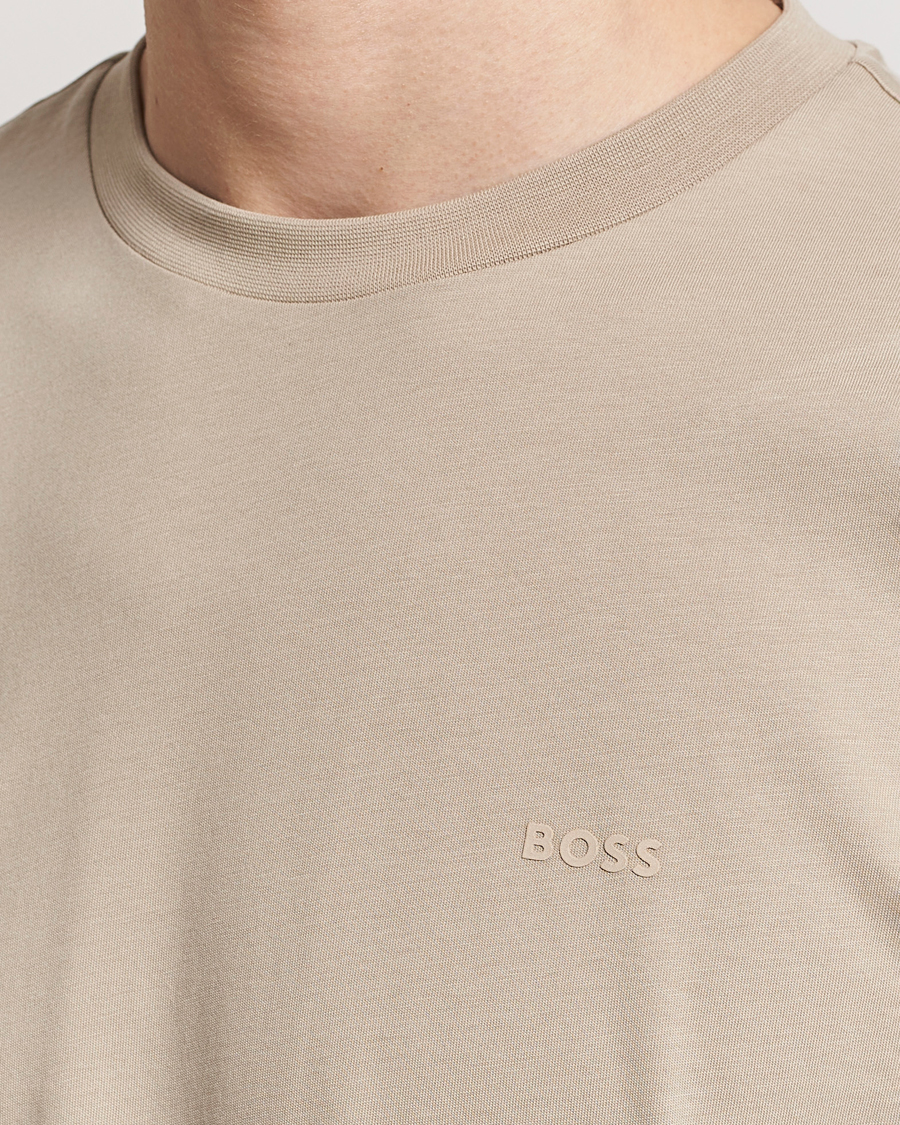 Heren | T-shirts | BOSS BLACK | Thompson Crew Neck T-Shirt Dark Beige