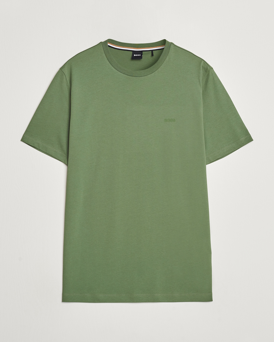 Heren | T-shirts | BOSS BLACK | Thompson Crew Neck T-Shirt Open Green