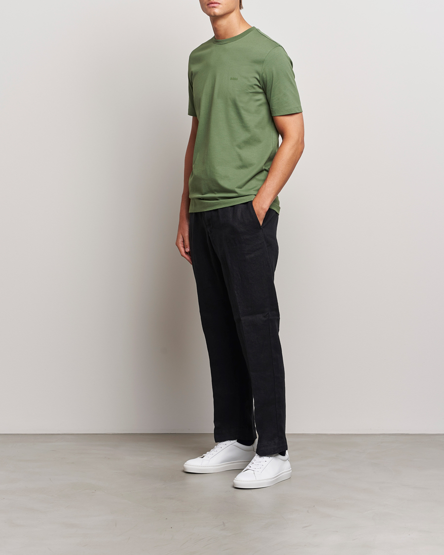 Heren | T-shirts | BOSS BLACK | Thompson Crew Neck T-Shirt Open Green
