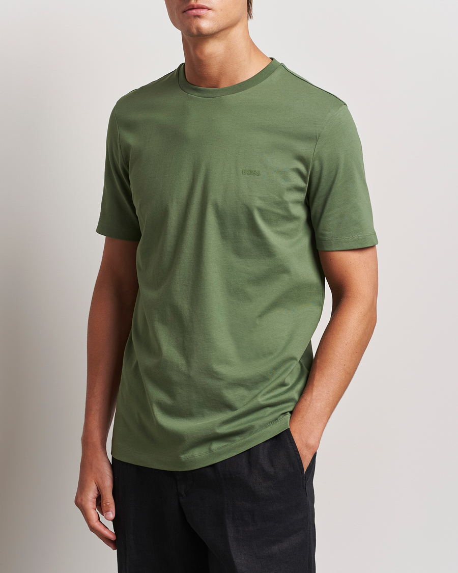 Heren | T-shirts | BOSS BLACK | Thompson Crew Neck T-Shirt Open Green