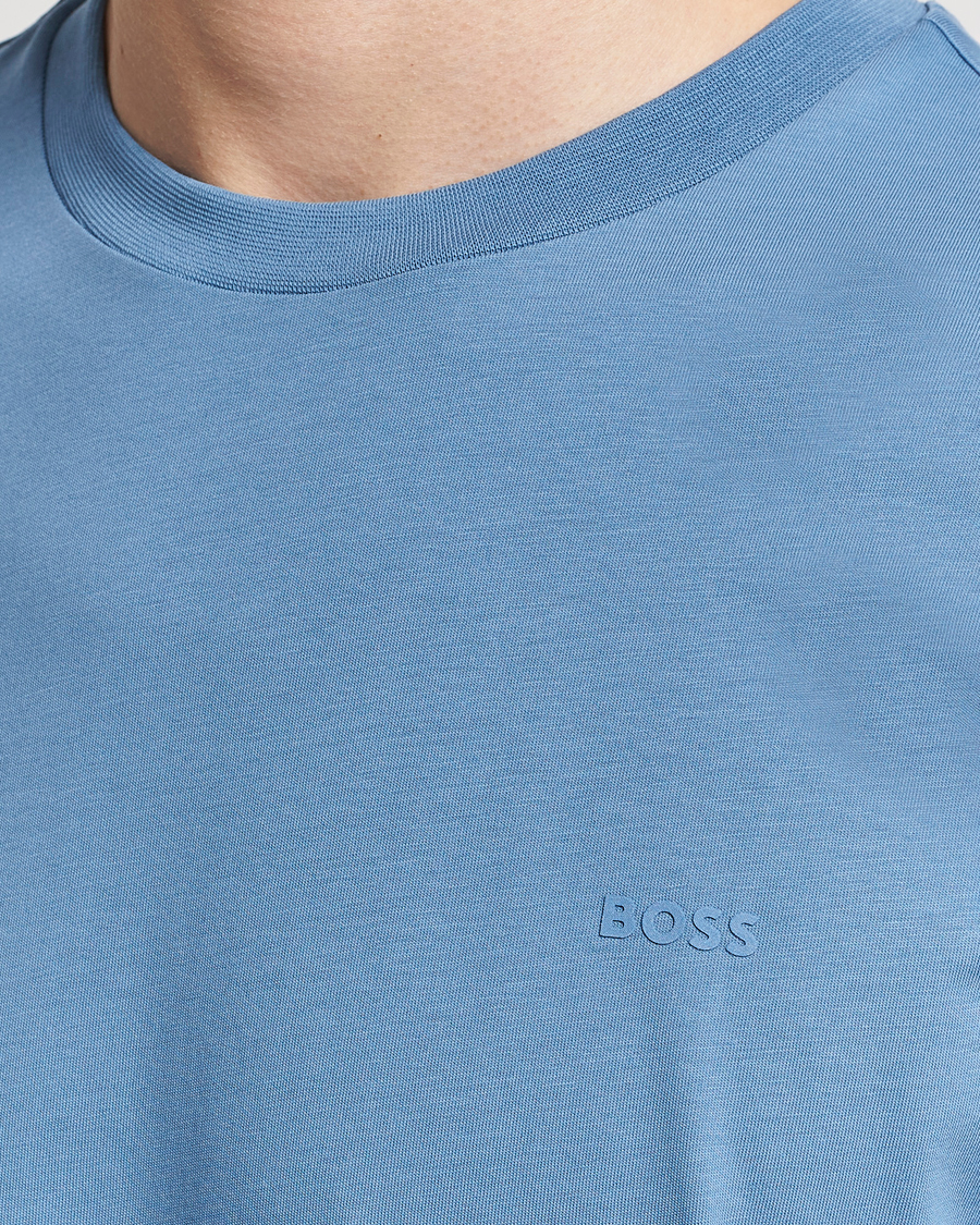 Heren | T-shirts | BOSS BLACK | Thompson Crew Neck T-Shirt Light Blue