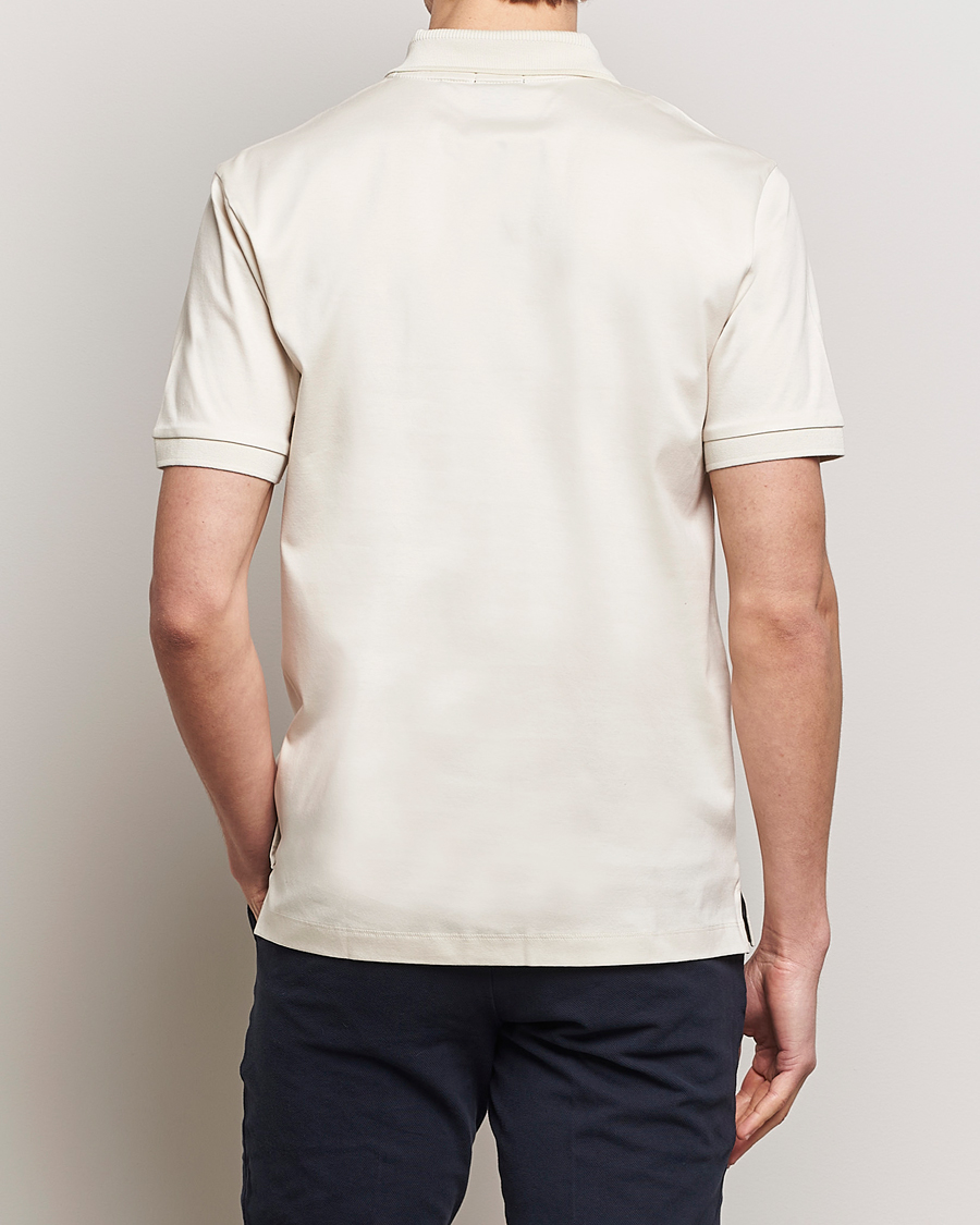 Heren | Polo's | BOSS BLACK | Polston Half Zip Polo Open White