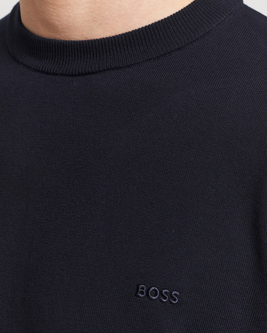 Heren | Truien | BOSS BLACK | Pacas Crew Neck Pullover Dark Blue