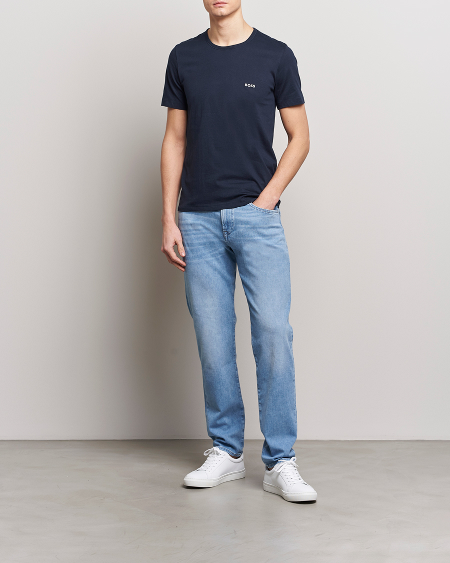 Heren | T-shirts | BOSS BLACK | 3-Pack Crew Neck T-Shirt Blue