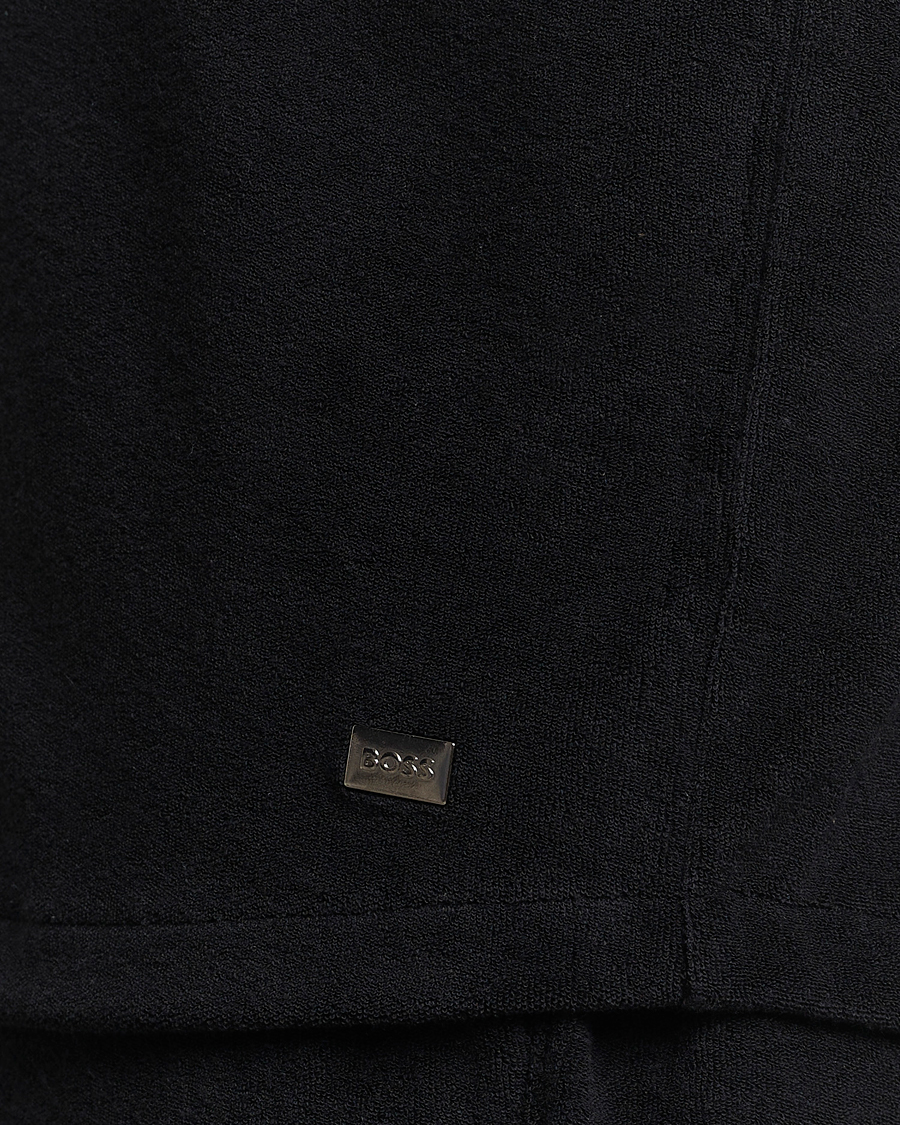 Heren | Overhemden | BOSS BLACK | Short Sleeve Terry Shirt Black