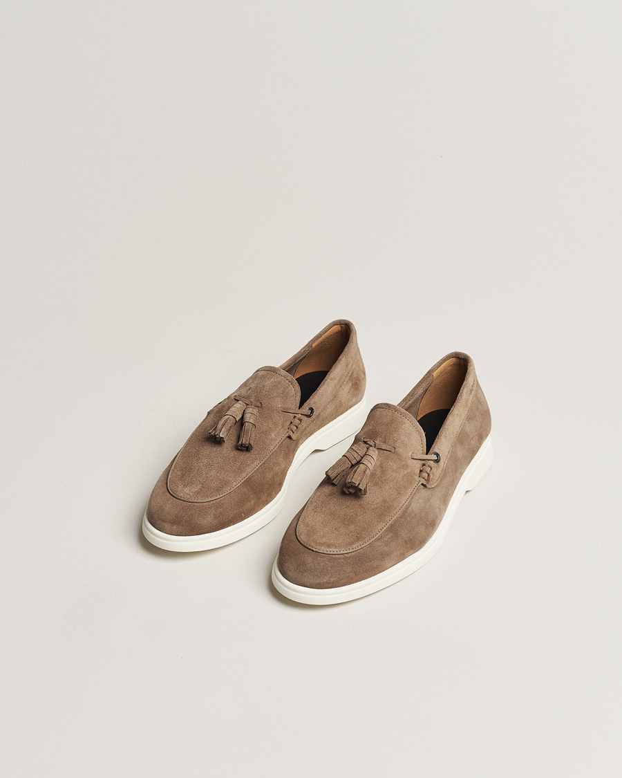 Herre | Loafers | BOSS BLACK | Sienne Tassle Loafer Suede Medium Beige