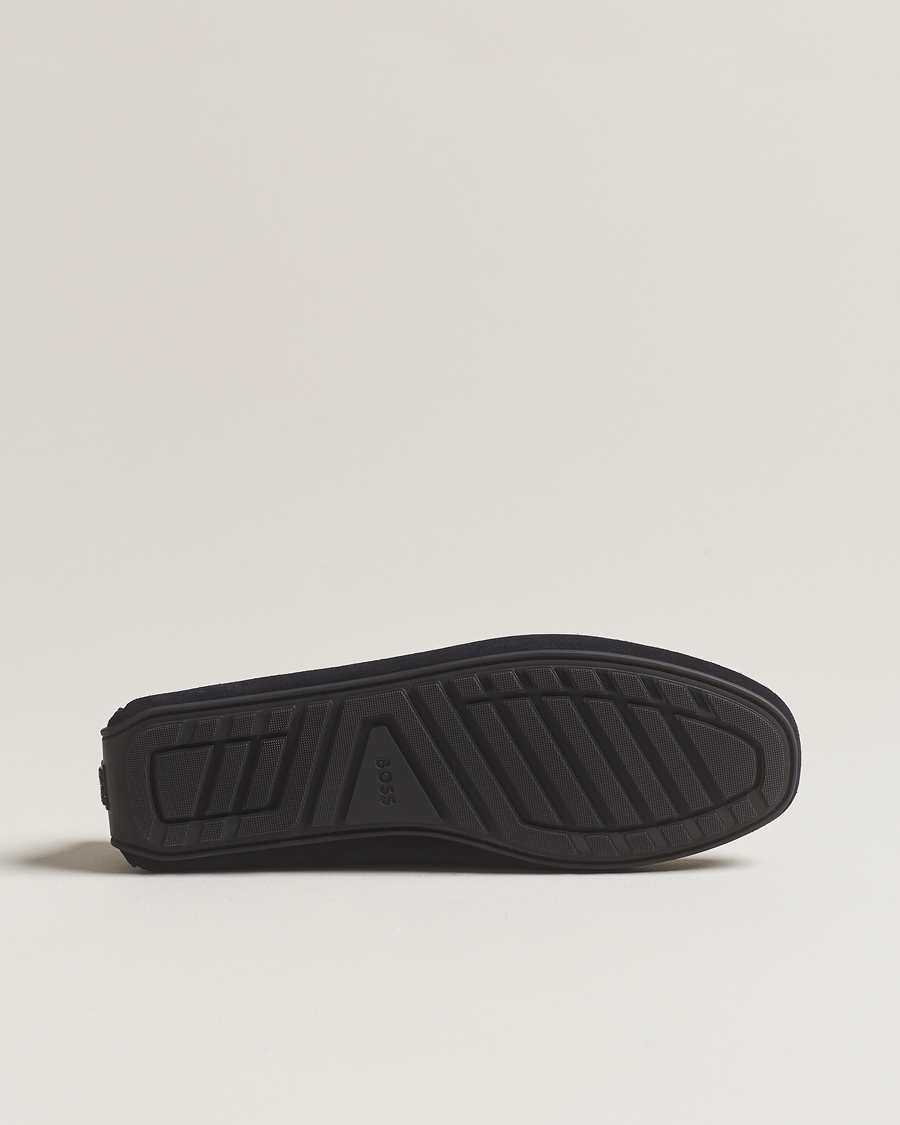 Heren | BOSS BLACK Noel Car Shoe Suede Dark Blue | BOSS BLACK | Noel Car Shoe Suede Dark Blue