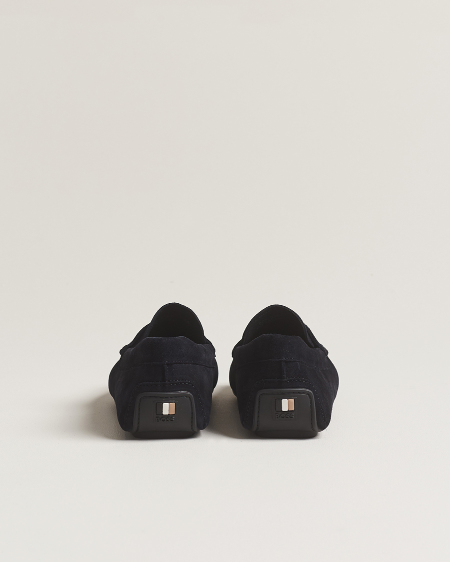 Heren | BOSS BLACK Noel Car Shoe Suede Dark Blue | BOSS BLACK | Noel Car Shoe Suede Dark Blue