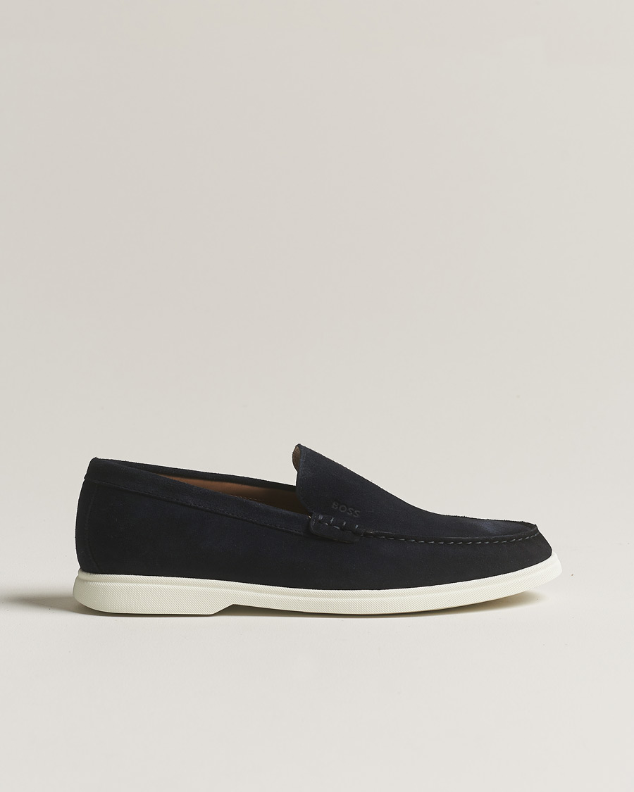 Heren | BOSS BLACK Sienne Suede Loafer Dark Blue | BOSS BLACK | Sienne Suede Loafer Dark Blue