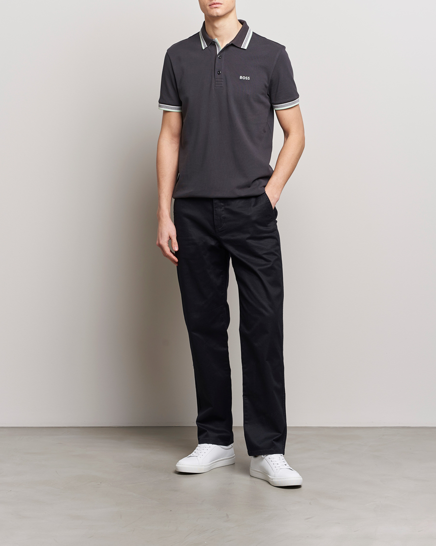 Heren | Polo's | BOSS GREEN | Paddy Jersey Polo Charcoal