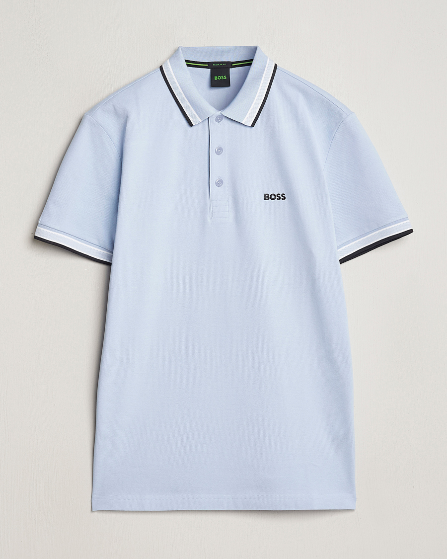 Heren | Polo's | BOSS GREEN | Paddy Jersey Polo Light Blue