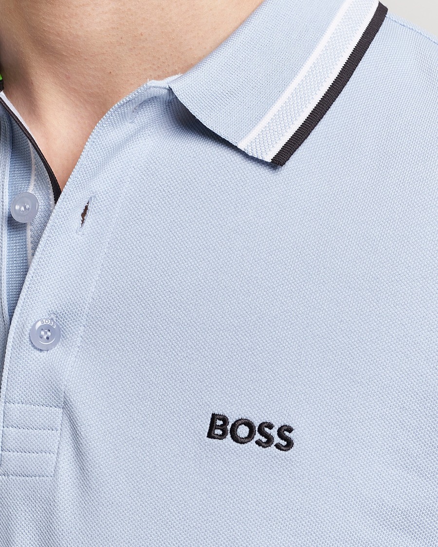 Heren | Polo's | BOSS GREEN | Paddy Jersey Polo Light Blue