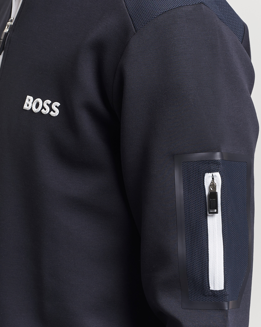 Heren | Truien | BOSS GREEN | Half Zip Sweatshirt Dark Blue