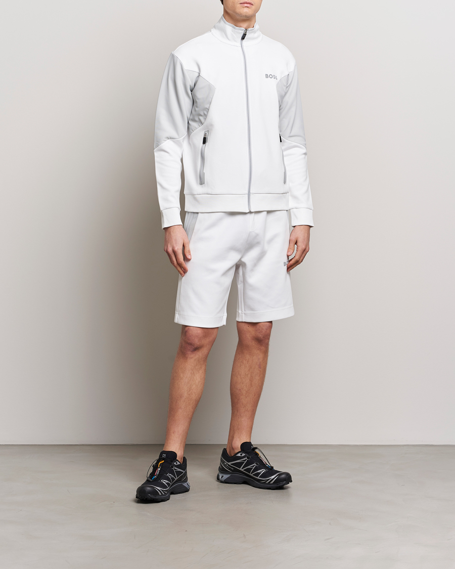 Heren | Korte broek | BOSS GREEN | Headlo Sweatshorts White