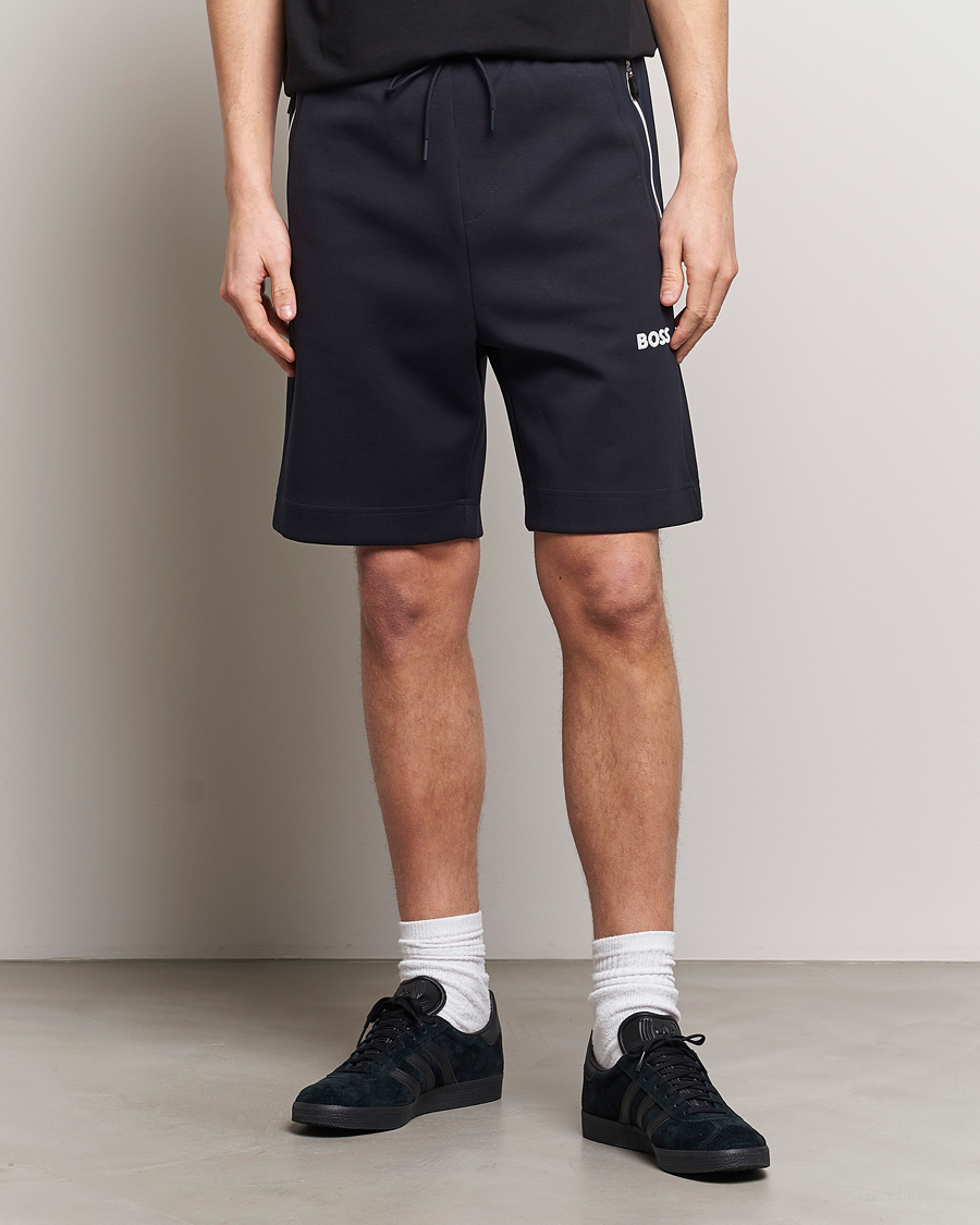 Heren | Korte broek | BOSS GREEN | Headlo Sweatshorts Dark Blue
