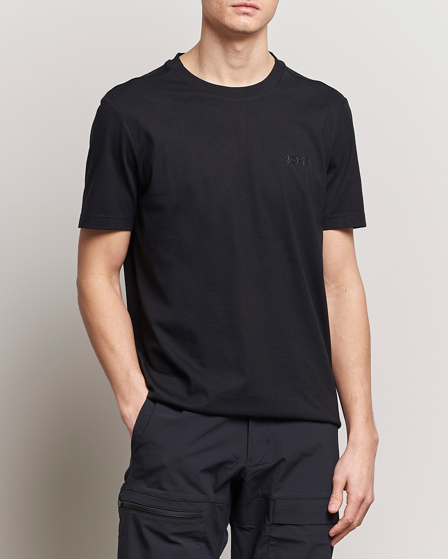 Heren | Zwarte T-shirts | BOSS GREEN | Crew Neck T-Shirt Black