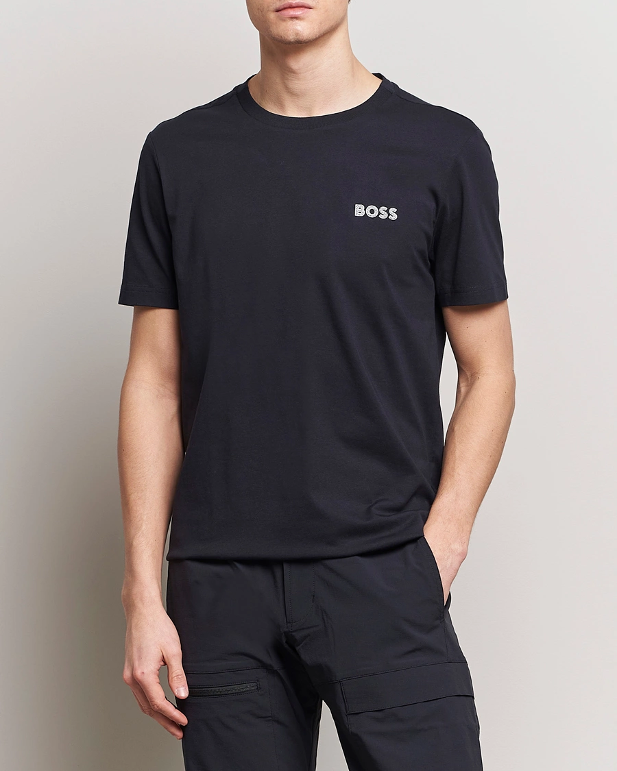Heren |  | BOSS GREEN | Crew Neck T-Shirt Dark Blue